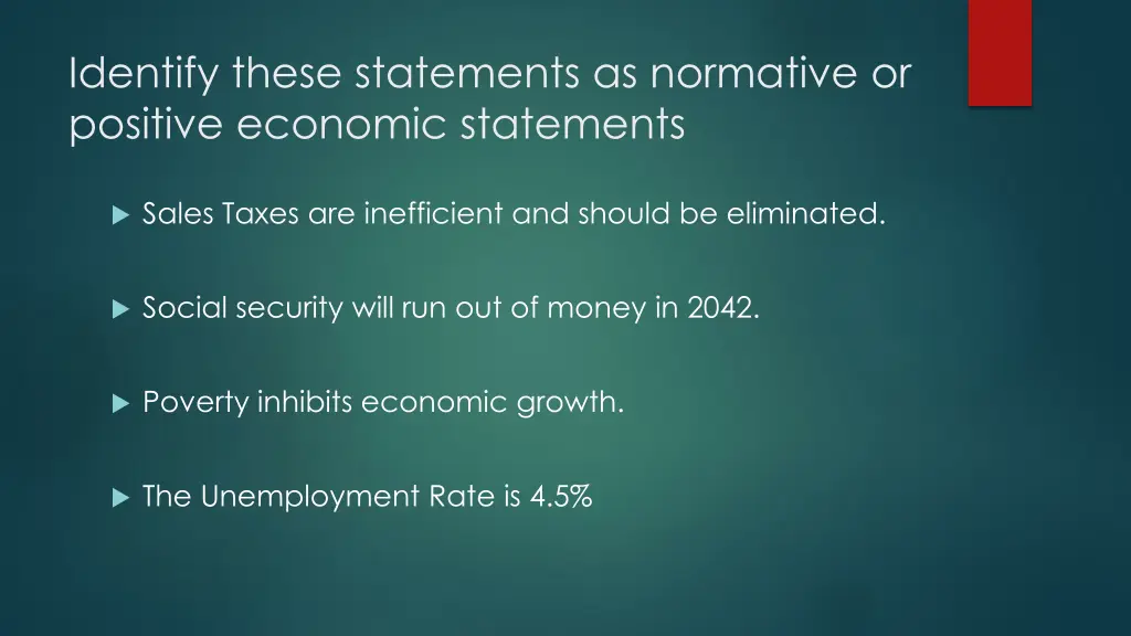 identify these statements as normative