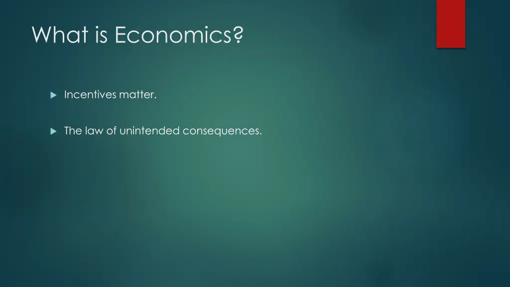 what is economics 1