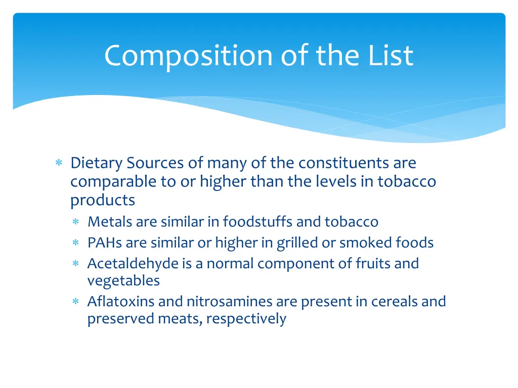 composition of the list 4