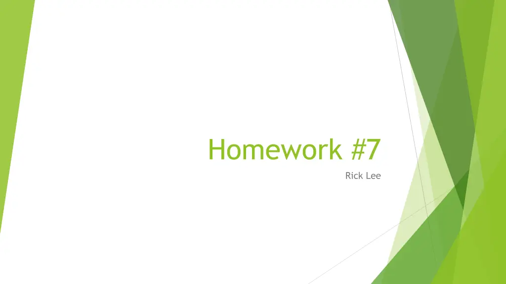 homework 7