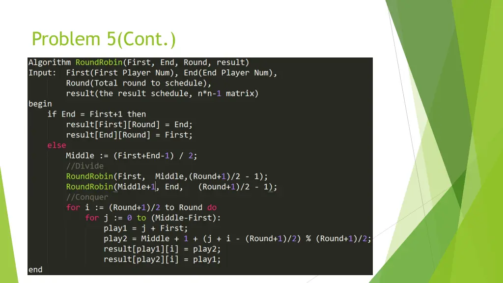 problem 5 cont
