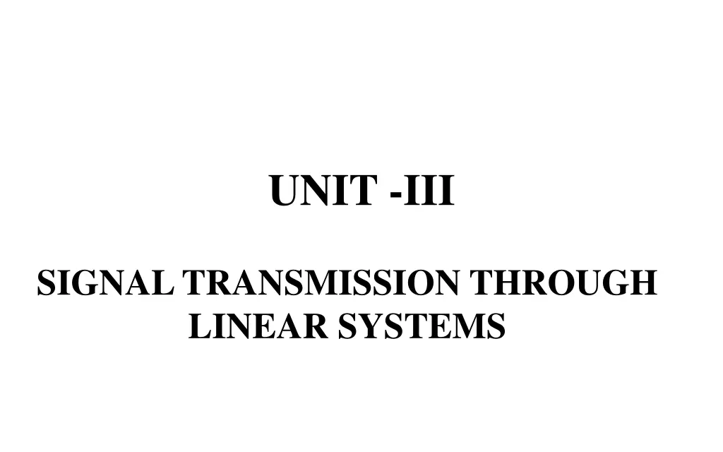 unit iii