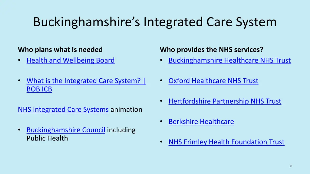buckinghamshire s integrated care system