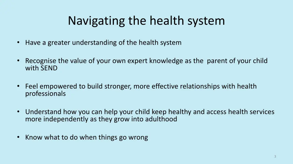 navigating the health system
