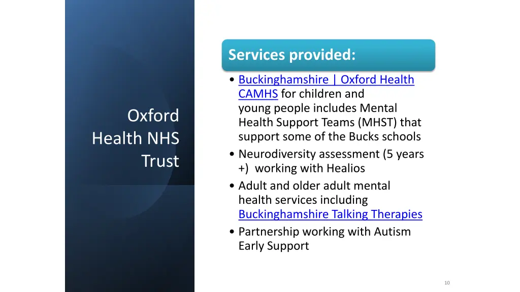 services provided 1