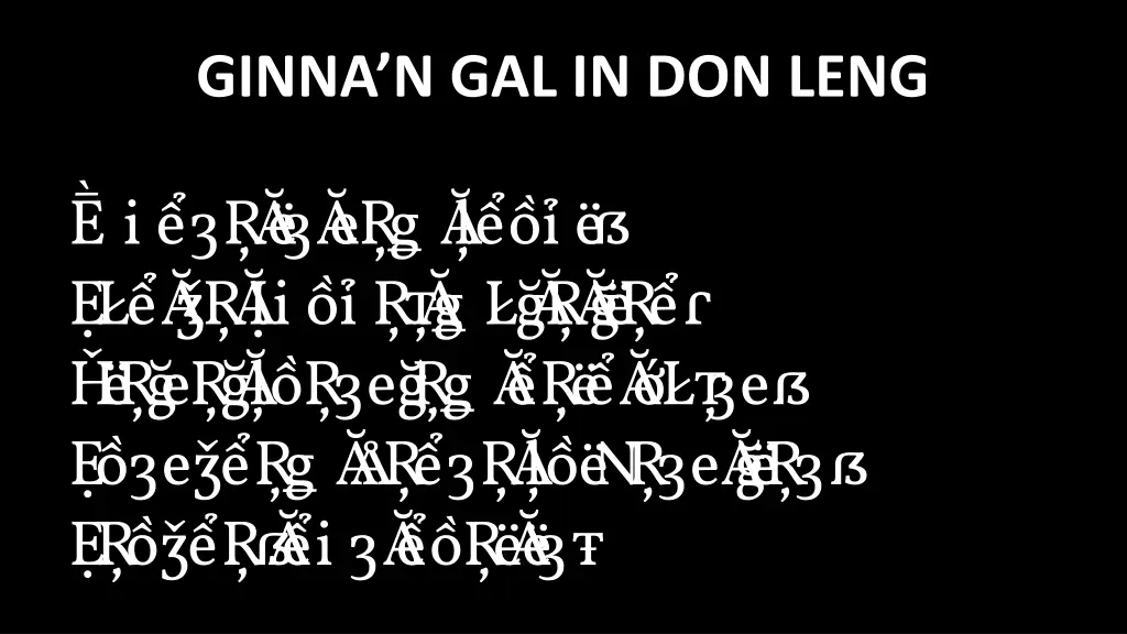 ginna n gal in don leng 3