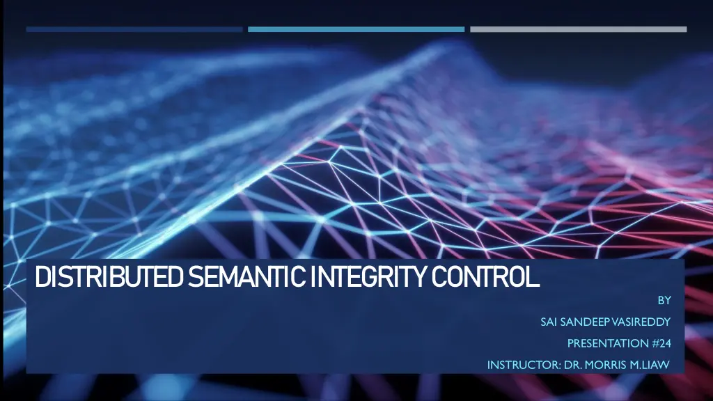distributed semantic integrity control