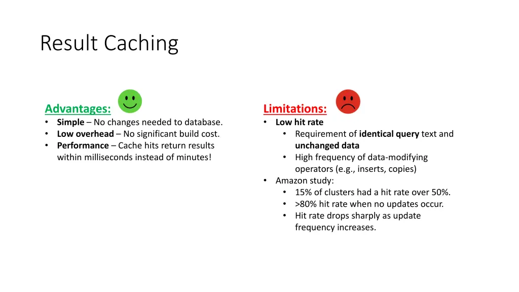 result caching 1
