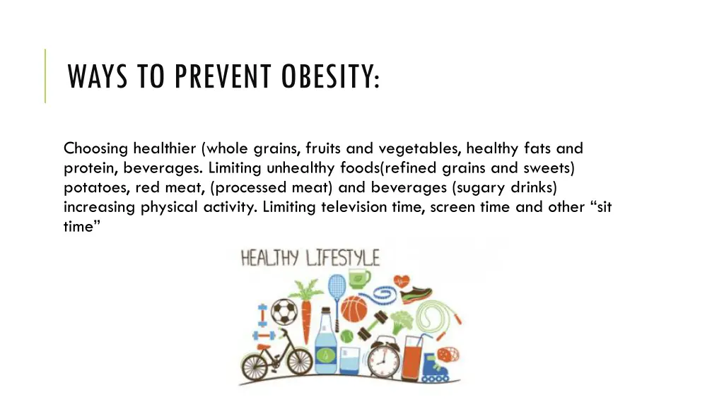ways to prevent obesity