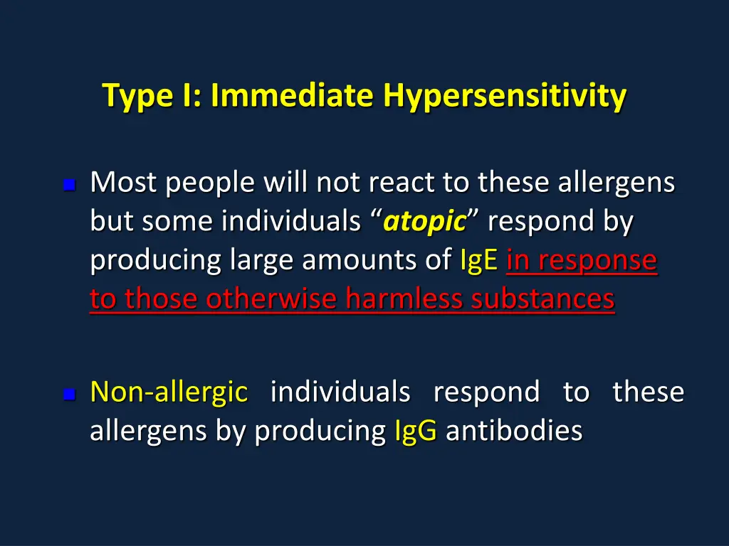 type i immediate hypersensitivity