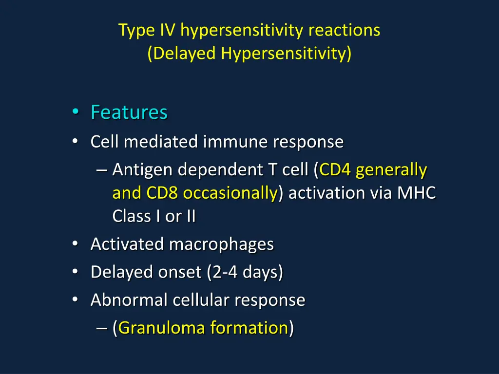 type iv hypersensitivity reactions delayed