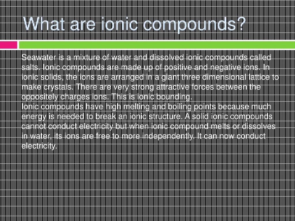 what are ionic compounds