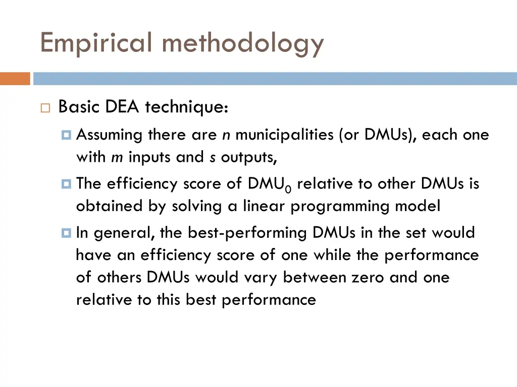 empirical methodology 1
