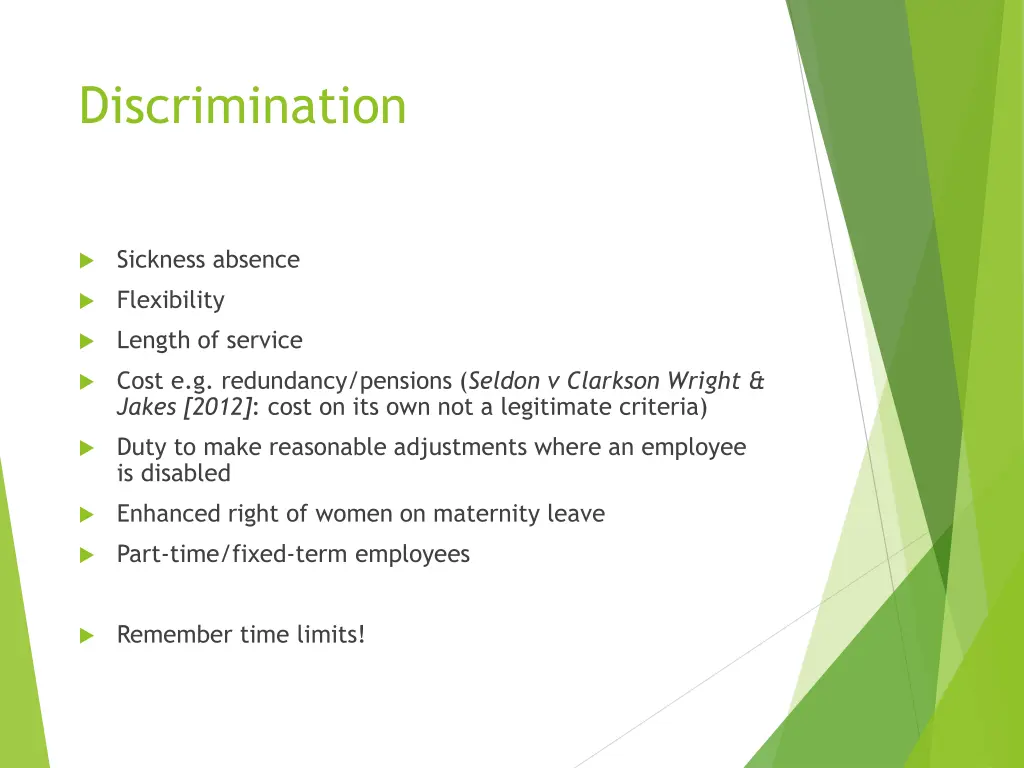 discrimination