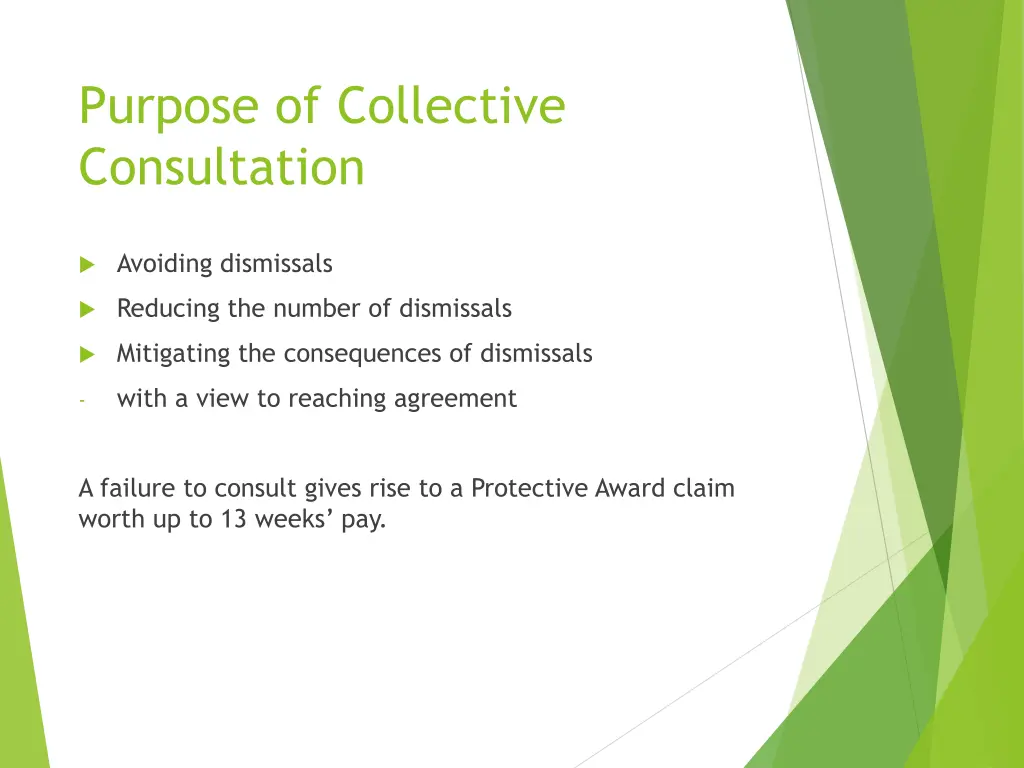 purpose of collective consultation