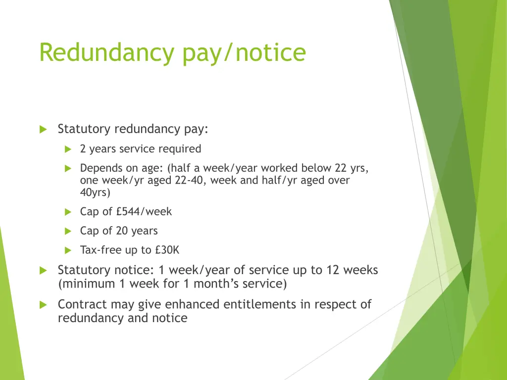 redundancy pay notice