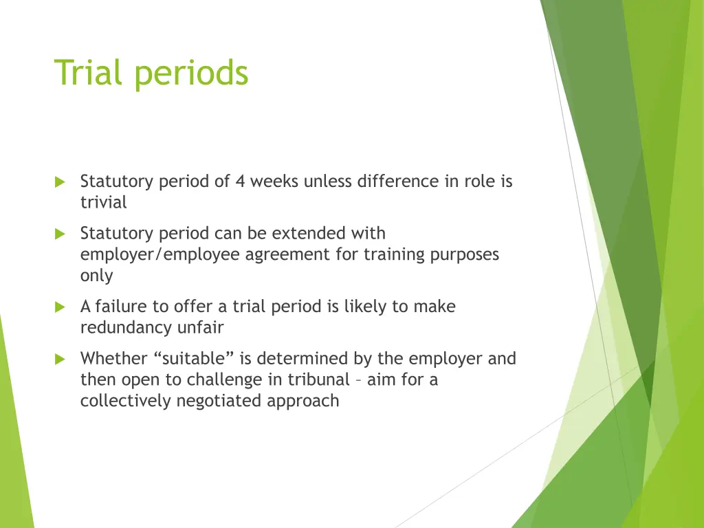 trial periods
