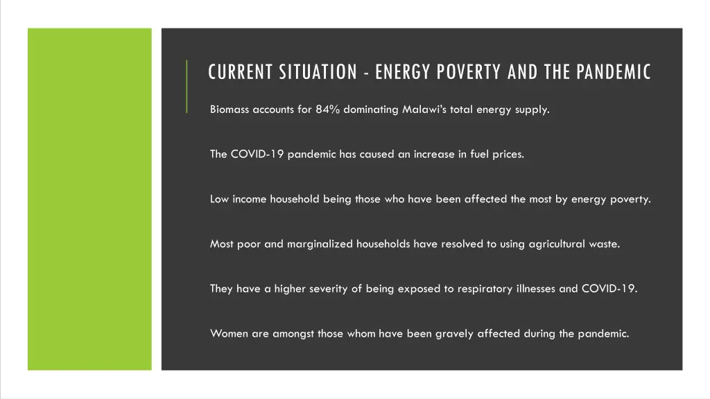 current situation energy poverty and the pandemic