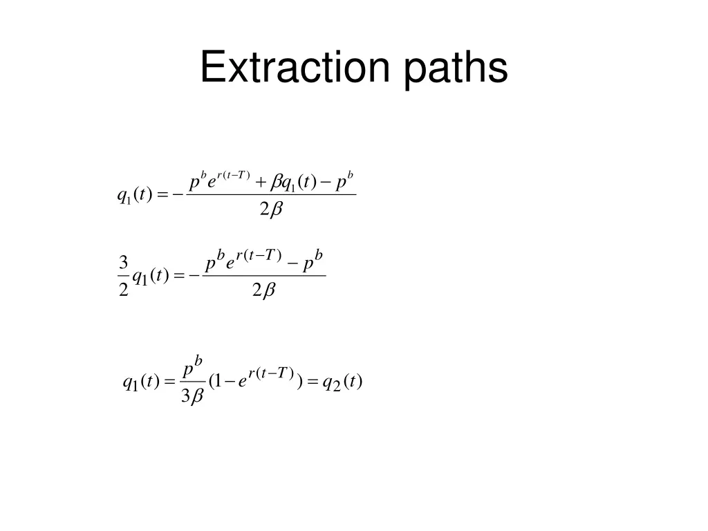 extraction paths