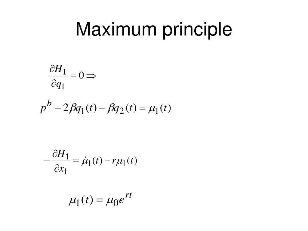 maximum principle