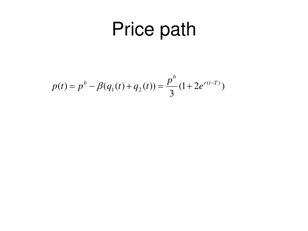 price path