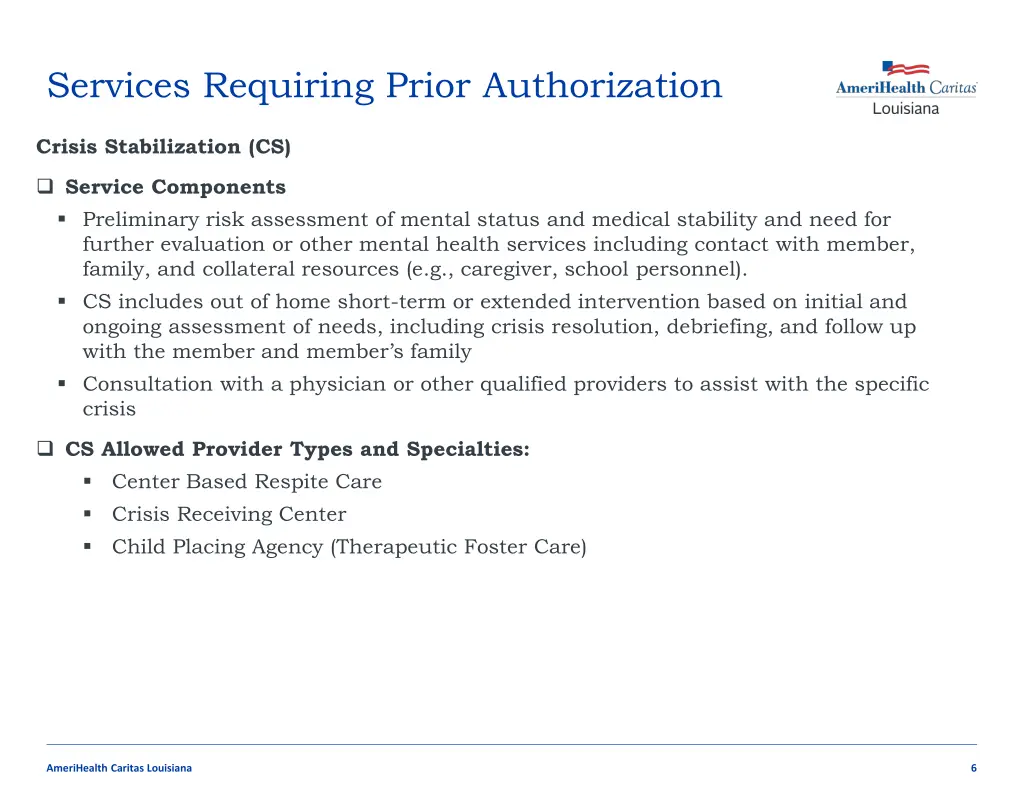 services requiring prior authorization 1