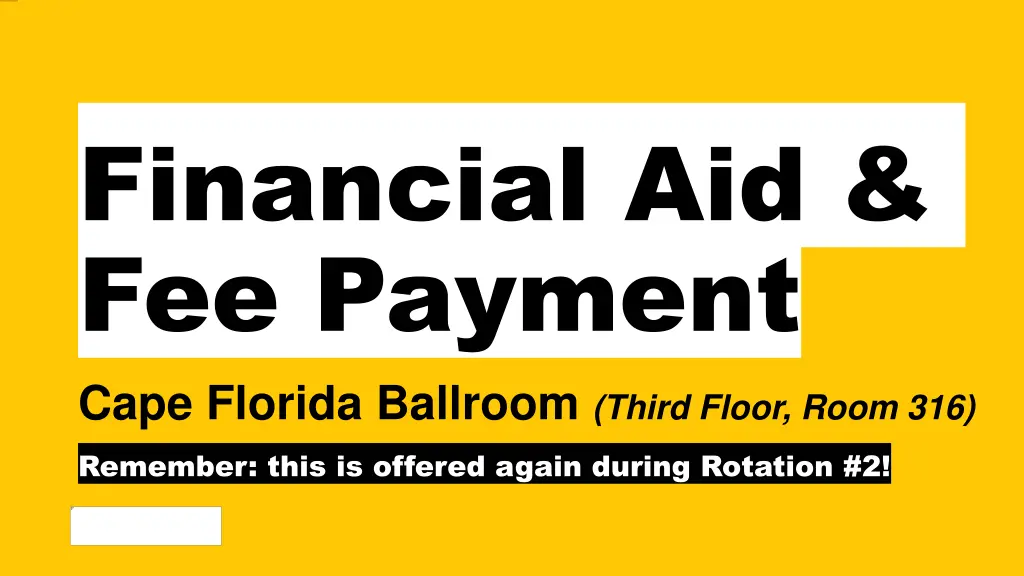 financial aid fee payment cape florida ballroom