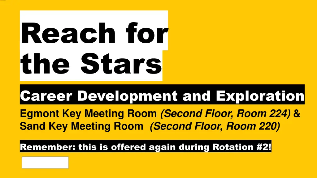reach for the stars career development