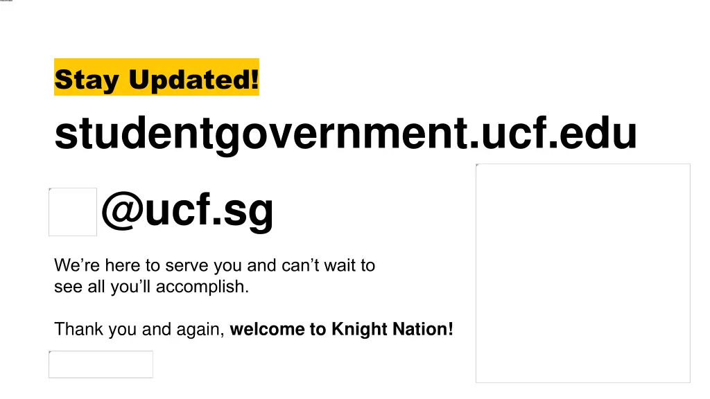 stay updated studentgovernment ucf edu