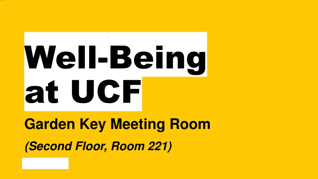 well being at ucf garden key meeting room