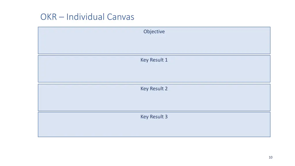okr individual canvas