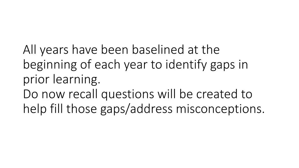 all years have been baselined at the beginning
