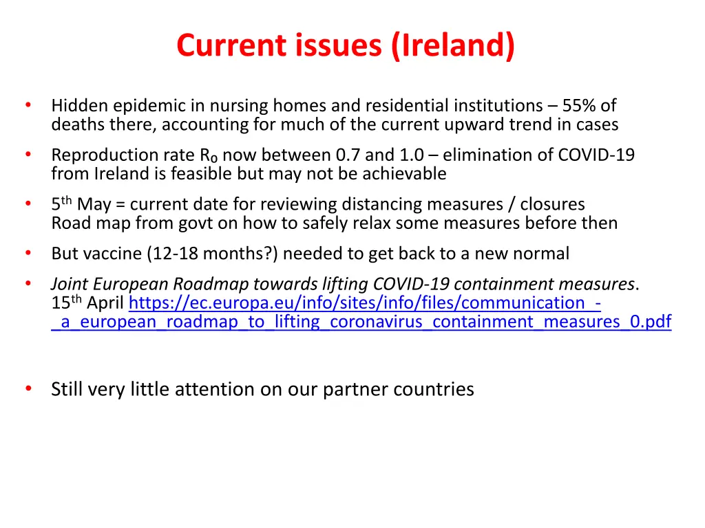 current issues ireland