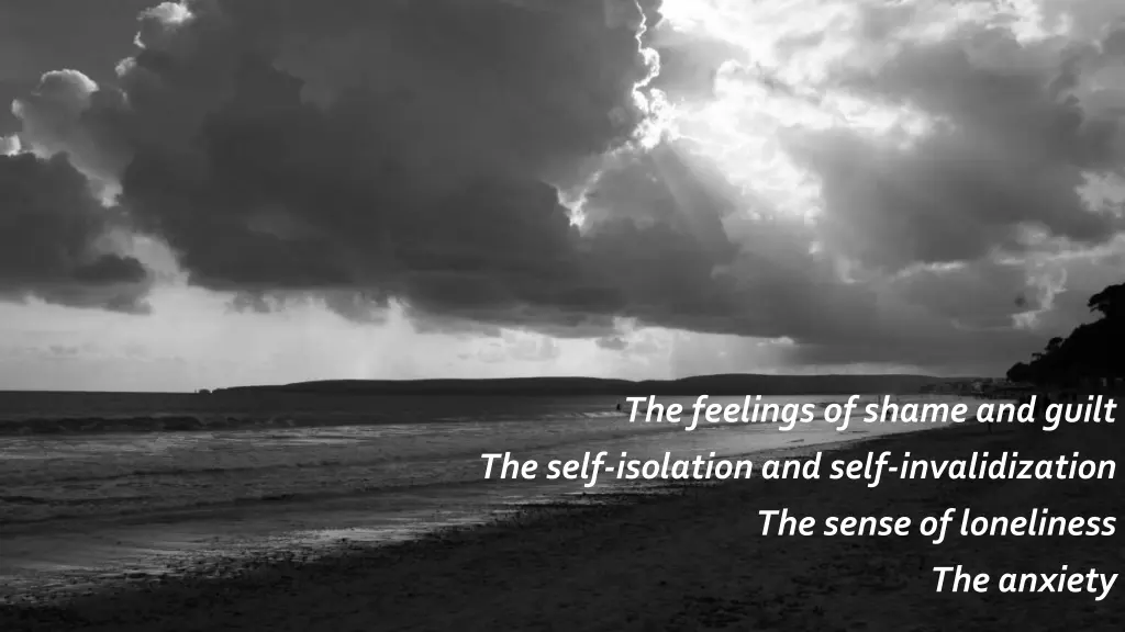 the feelings of shame and guilt
