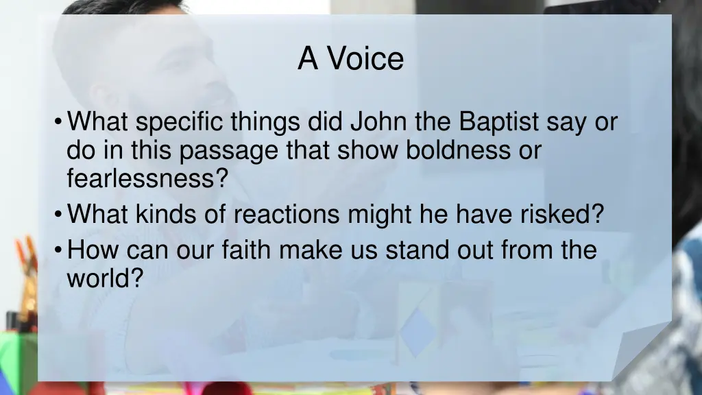a voice 1