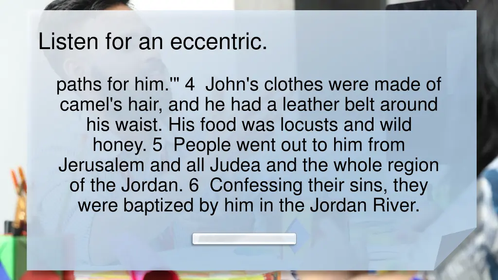 listen for an eccentric 1