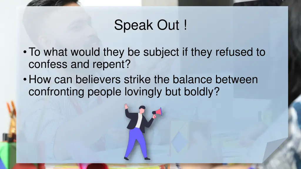 speak out 1