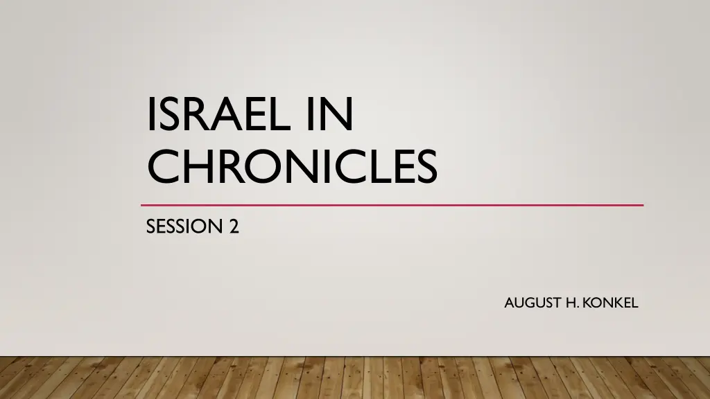 israel in chronicles