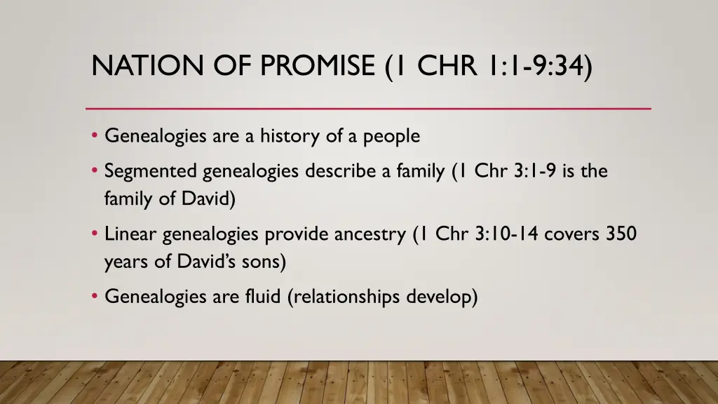 nation of promise 1 chr 1 1 9 34