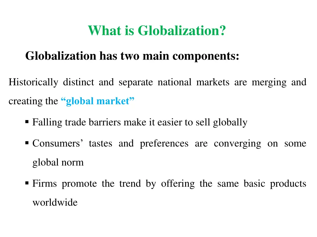 what is globalization 1