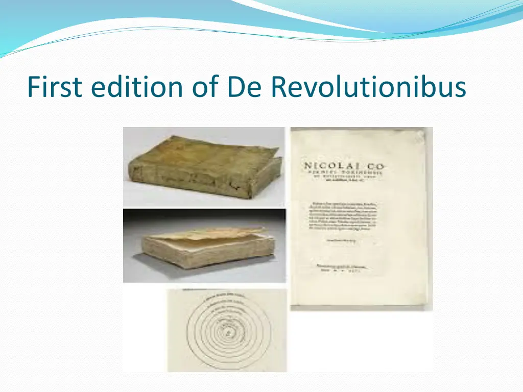 first edition of de revolutionibus
