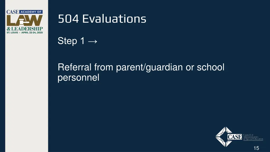 504 evaluations