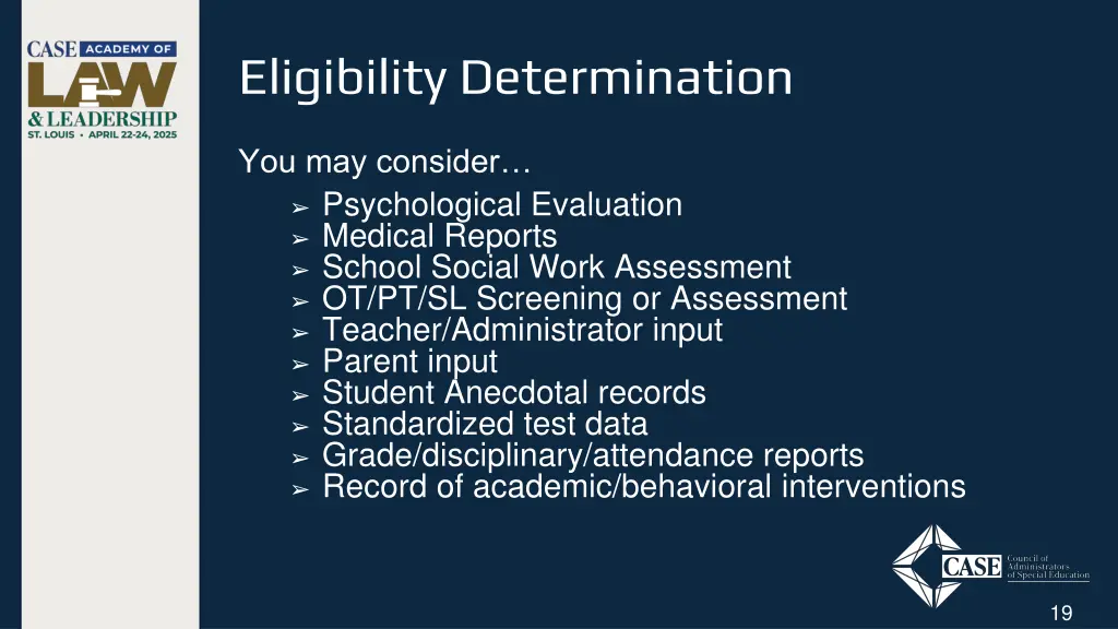 eligibility determination