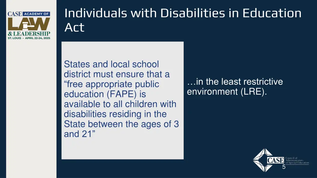 individuals with disabilities in education act 1