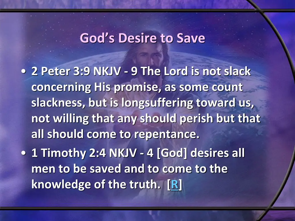 god s desire to save