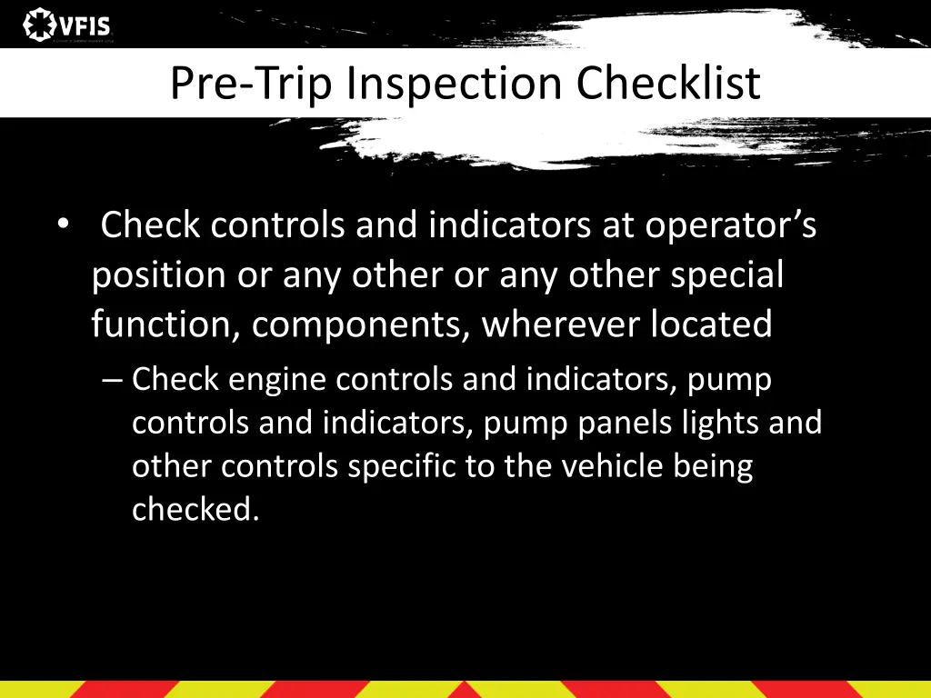 pre trip inspection checklist 13
