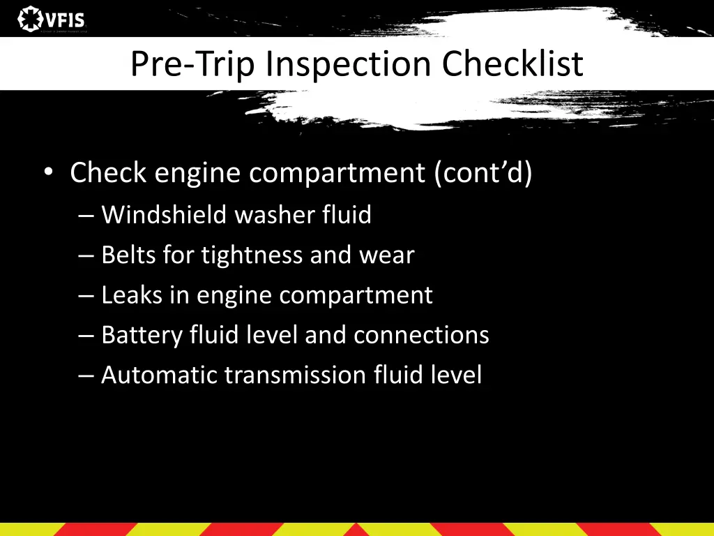 pre trip inspection checklist 3