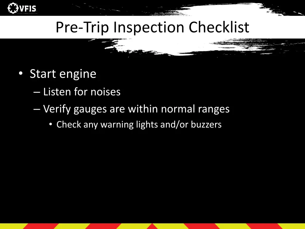 pre trip inspection checklist 4