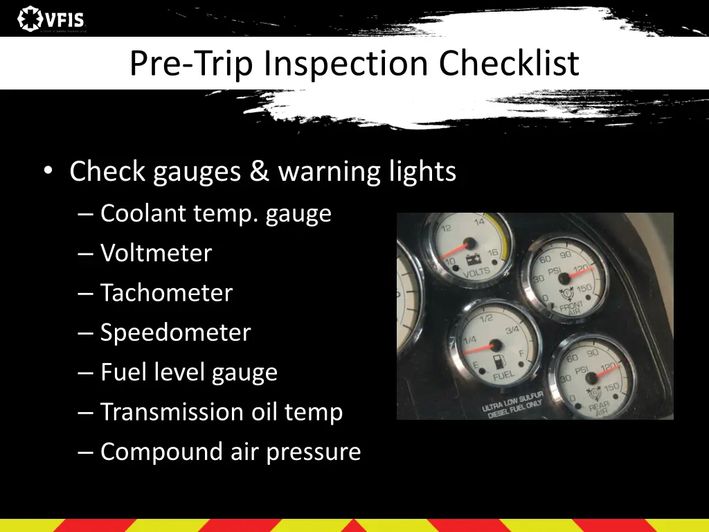 pre trip inspection checklist 5
