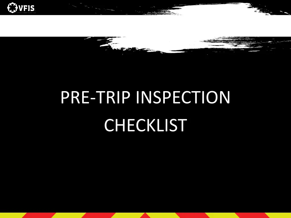 pre trip inspection checklist